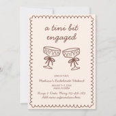 Een klein beetje verloofde Espresso Martini Bachel Kaart (Voorkant)