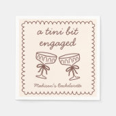 Een klein beetje verloofde Espresso Martini Bachel Servet (Voorkant)