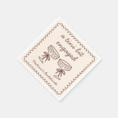 Een klein beetje verloofde Espresso Martini Bachel Servet (Hoek)