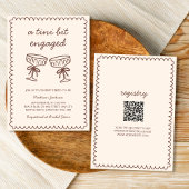 Een klein beetje verloofde handgetekende espresso  kaart