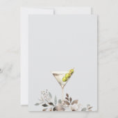 Een klein beetje vuile Martini verlovingsfeest Kaart (Achterkant)