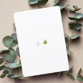 Een klein Beren welpje op weg naar het Baby shower Kaart