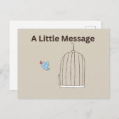 Een klein bericht Briefkaart (Voorkant / Achterkant)