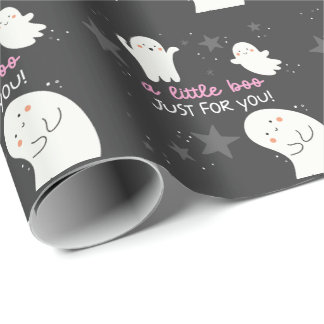 Een klein Boe alleen voor jou Halloween Geest Cade Cadeaupapier