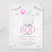 Een klein boe is bijna een Baby shower uitnodiging (Voorkant)