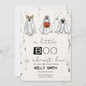 Een klein boe is bijna een Baby shower uitnodiging (Voorkant)