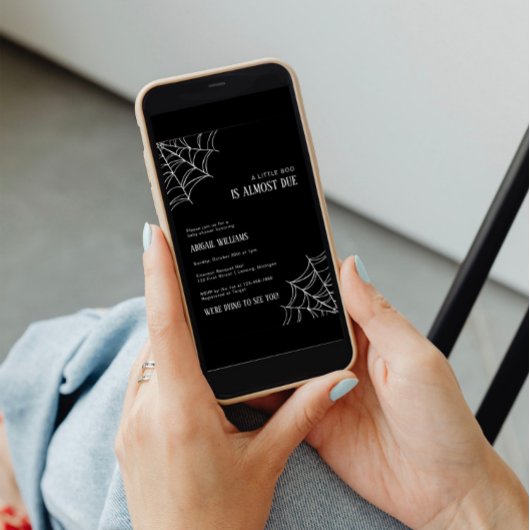 Een klein boe is bijna een Baby shower uitnodiging