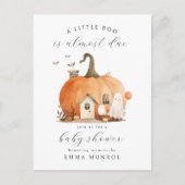 Een klein boe is bijna een Baby shower uitnodiging (Voorkant)