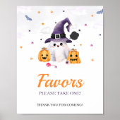 Een klein boe is bijna fijn | Favorentafelbord Poster (Voorkant)