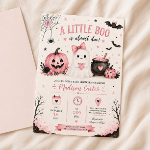 Een Klein Boe Is Bijna Gepland Halloween Baby Borr Kaart