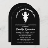 Een klein boe is bijna verschuldigd Halloween baby Kaart (Voorkant / Achterkant)