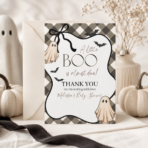 Een Klein Boe Is Hét Halloween Babyfeestje Bedankkaart