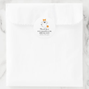 Een Klein Boe Is Hieronder Bijna Verschuldigd Oran Ronde Sticker