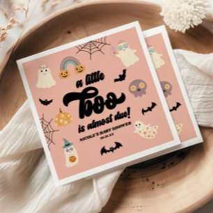 Een Klein Boe Is Hieronder Gauw! Halloween Baby Sh Servet