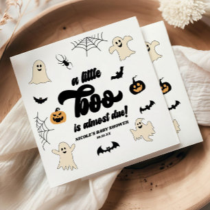 Een Klein Boe Is Hieronder! Halloween Baby Shower Servet