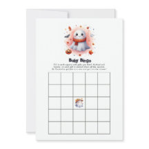 Een klein boe is op komst Baby Shower Bingo Spel