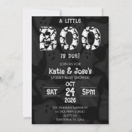 Een klein Boe is op komst Ghost Baby Shower Uitnod Kaart