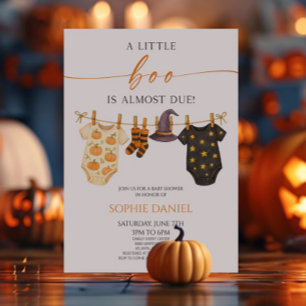Een klein boeje is bijna geboren! Halloween baby s Kaart