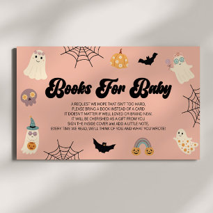 Een klein boek Halloween Baby shower Boeken voor B Informatiekaartje