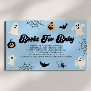 Een klein boek Halloween Baby shower Boeken voor B Informatiekaartje