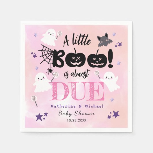 Een klein boek | Halloween Meisje Baby shower Serv Servet (Voorkant)