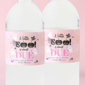 Een klein boek | Halloween Meisje Baby shower Waterfles Etiket