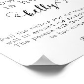 Een klein boek Hoe groot is haar buik douche spel Poster (Hoek)