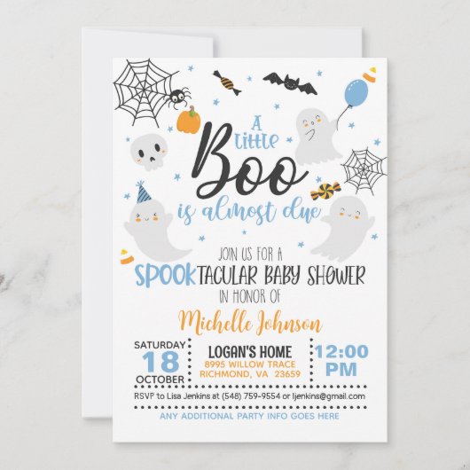 Een klein boek is bijna een uitnodiging - Blue/Wh (Voorkant)