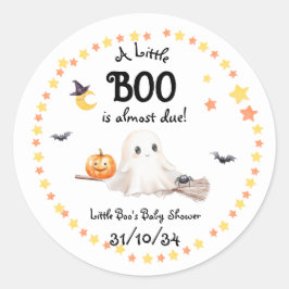 "Een klein boek is bijna klaar!" Ronde Sticker