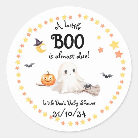 "Een klein boek is bijna klaar!" Ronde Sticker (Voorkant)