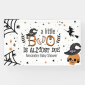 Een klein boek is bijna te danken aan Halloween Spandoek (Horizontaal)