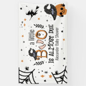 Een klein boek is bijna te danken aan Halloween Spandoek (Verticaal)