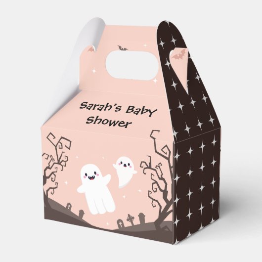 Een klein boek is bijna te wijten aan Baby shower Bedankdoosjes (Achterkant)