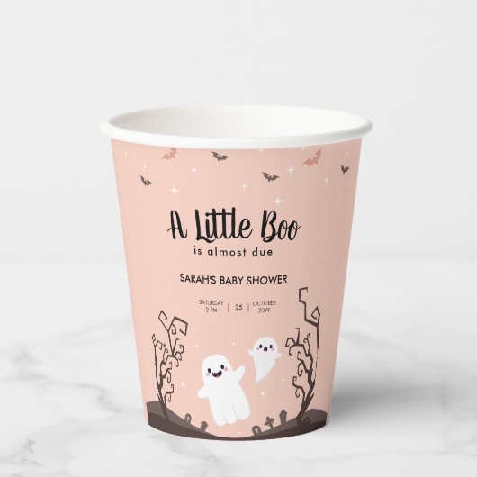 Een klein boek is bijna te wijten aan Baby shower  Papieren Bekers (Voorkant)