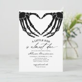 Een klein boek is te danken aan Halloween Baby sho Kaart (Staand voorkant)