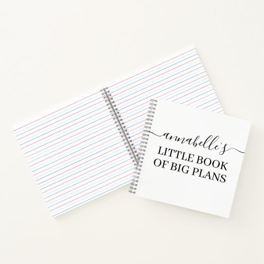 Een klein boek van het Notitieboek van grote plann (Binnen)