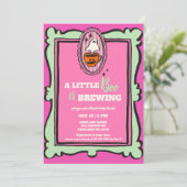 Een klein boekje brouwt brunch Baby shower Kaart (Staand voorkant)