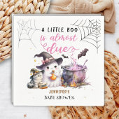 Een klein boekje! Girl Pink Halloween Baby shower  Servet
