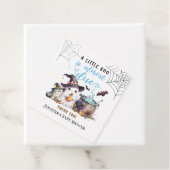 Een klein boekje! Halloween Baby shower Boy Schatt Bedankjes Labels (In situ)