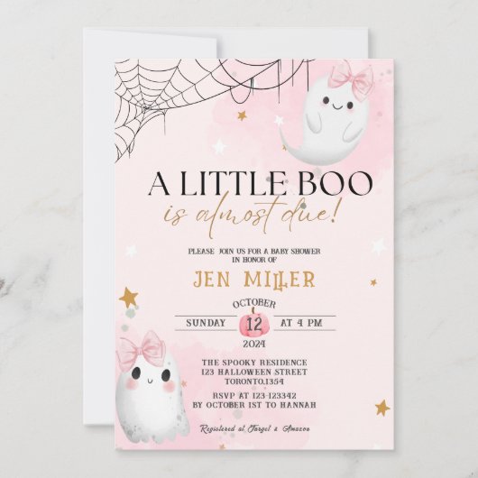 Een klein boekje is bijna het gevolg van het baby  kaart (Voorkant)