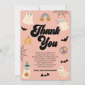 Een klein boekje is bijna klaar! Halloween-Baby sh Bedankkaart (Voorkant)