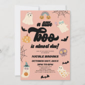 Een klein boekje is bijna klaar! Halloween-Baby sh Kaart (Voorkant)