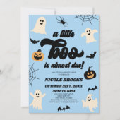 Een klein boekje is bijna klaar! Halloween-Baby sh Kaart (Voorkant)