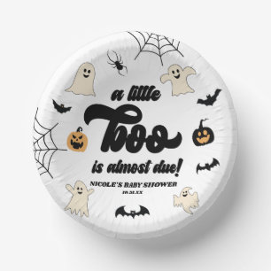 Een klein boekje is bijna klaar! Halloween-Baby sh Papieren Kommen