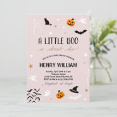 Een klein boekje is bijna te doen! Spooky Fun Baby Kaart (Staand voorkant)