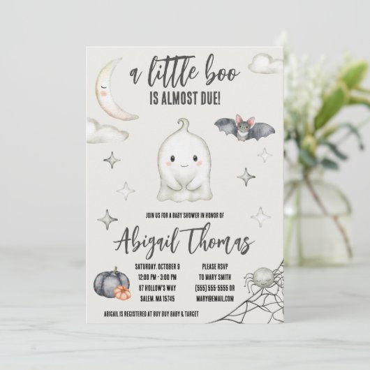 Een klein boekje is bijna te verwachten! Halloween Kaart (Staand voorkant)