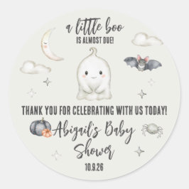 Een klein boekje is bijna te verwachten! Halloween Ronde Sticker