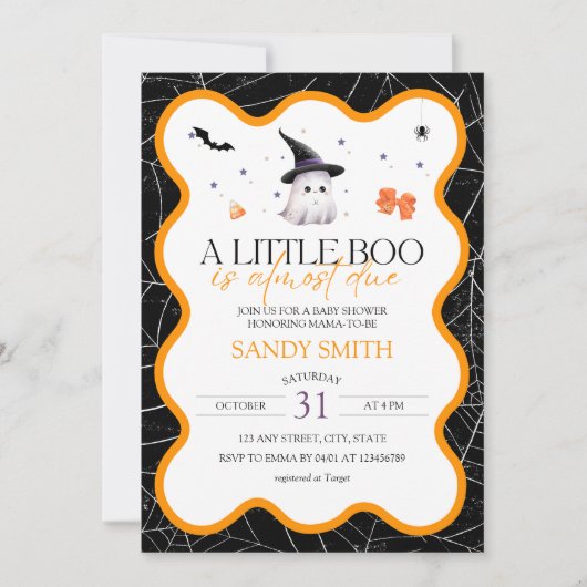 Een klein boekje is bijna te wijten aan Halloween Kaart (Voorkant)