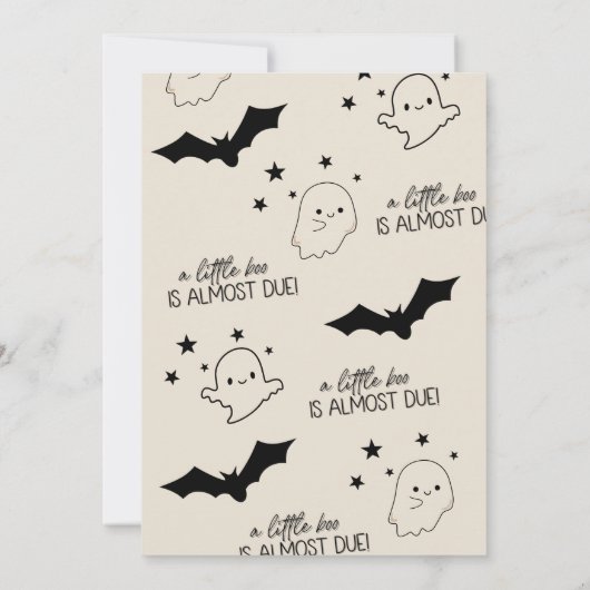 Een klein boekje is bijna te wijten aan Wavy Bow b Kaart (Achterkant)