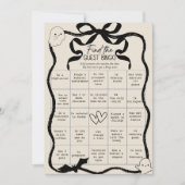 Een klein boekje Vind de gast Bingo Game Kaart (Voorkant)